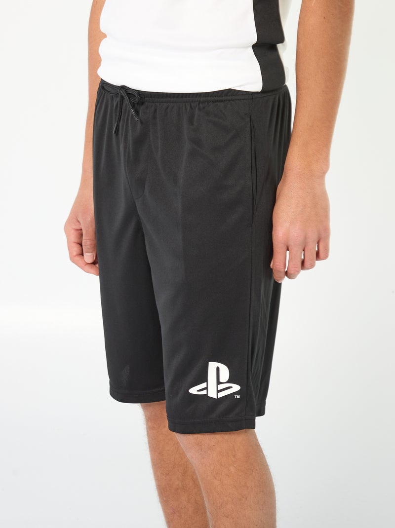 Short de sport 'Playstation' Noir - Kiabi