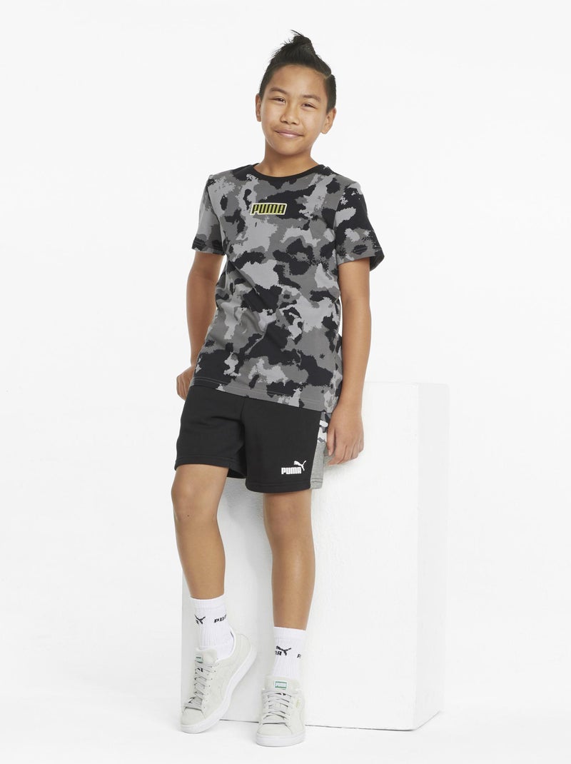 Short de sport 'Puma' french terry Noir - Kiabi