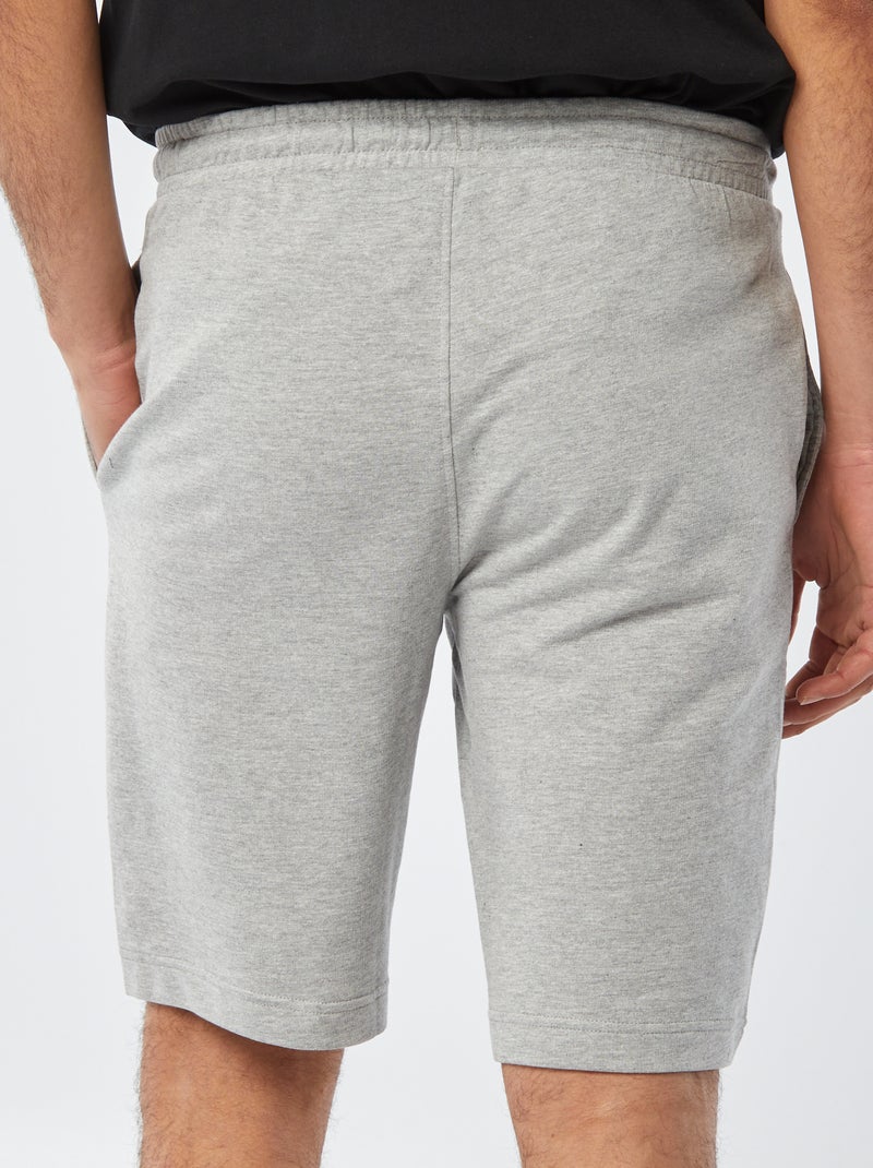 Short de sport style jogger Gris chiné - Kiabi