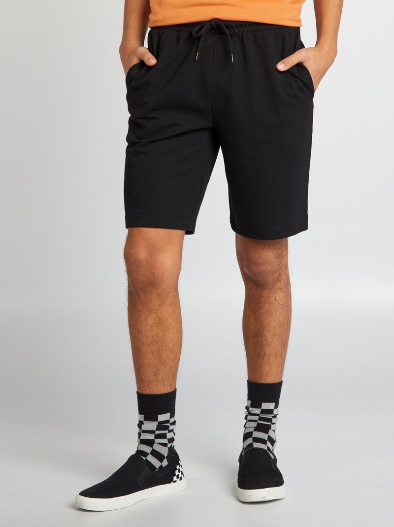 Short de sport style jogger Noir - Kiabi