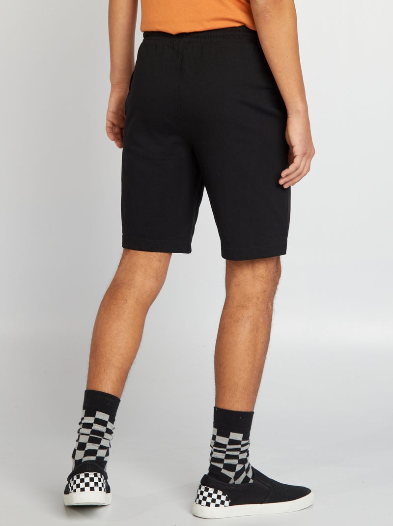 Short de sport style jogger Noir - Kiabi