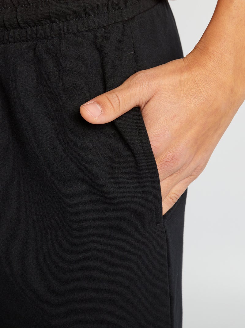 Short de sport style jogger Noir - Kiabi