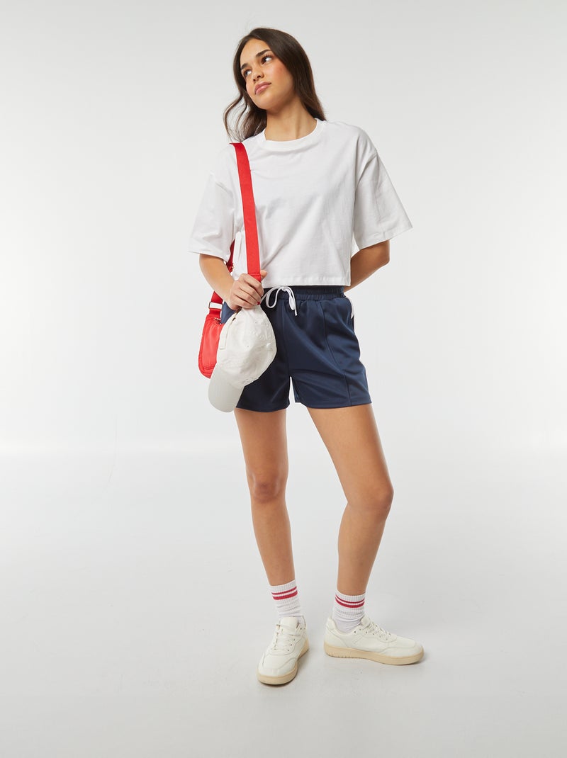 Short de sport uni BLEU - Kiabi