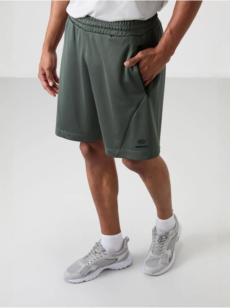 Short de survêtement homme à fermeture éclair tommy Kaki - Kiabi