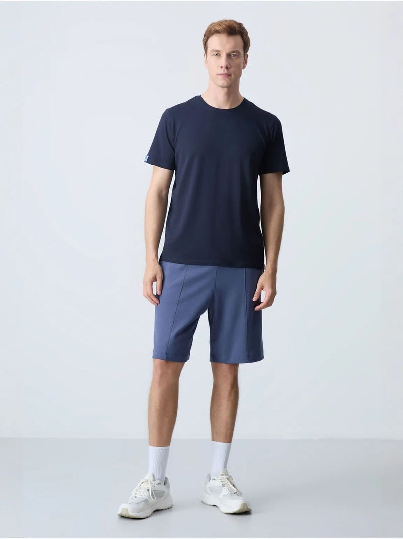 Short de survêtement homme en coton mélangé tommy Bleu saphir - Kiabi