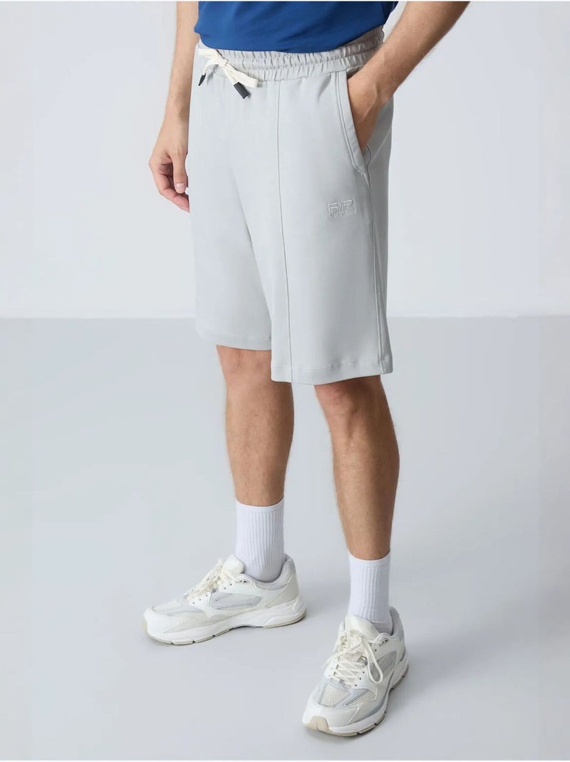 Short de survêtement homme en coton mélangé tommy Gris clair - Kiabi