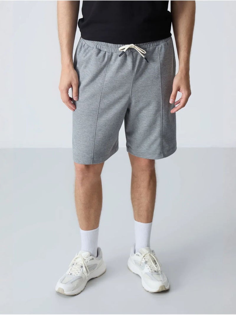 Short de survêtement homme en coton mélangé tommy Gris moyen - Kiabi