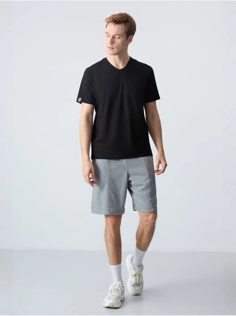 Short de survêtement homme en coton mélangé tommy Gris moyen - Kiabi
