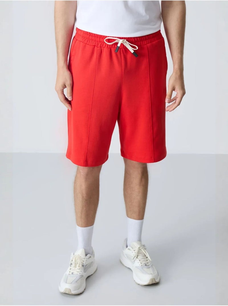 Short de survêtement homme en coton mélangé tommy Rouge - Kiabi