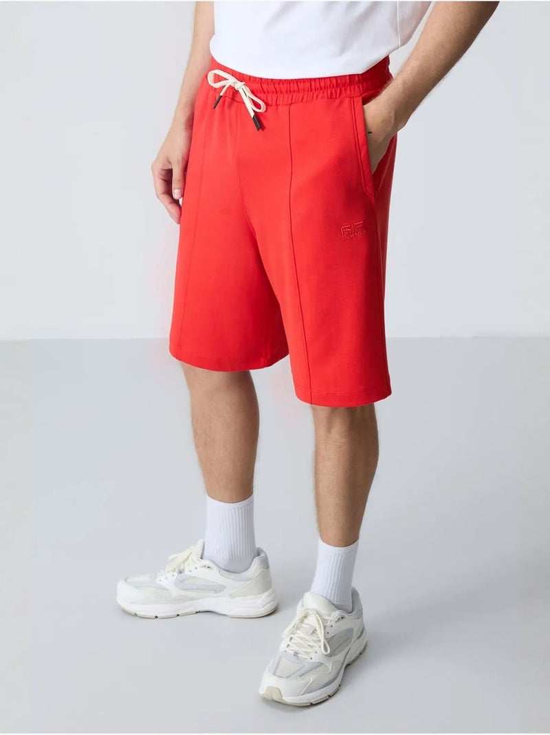Short de survêtement homme en coton mélangé tommy Rouge - Kiabi
