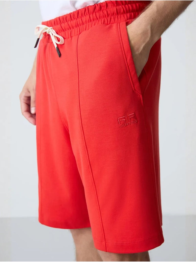 Short de survêtement homme en coton mélangé tommy Rouge - Kiabi