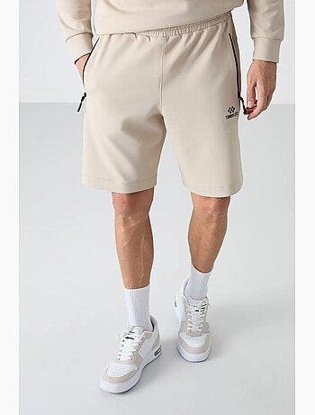 Short de survêtement homme en maille, coupe regular tommy