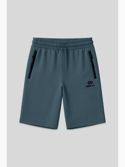 Short de survêtement homme en maille, coupe regular tommy - Kiabi Short de survêtement homme en maille, coupe regular tommy - Kiabi
