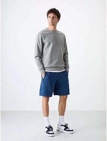 Short de survêtement homme en maille, coupe regular tommy