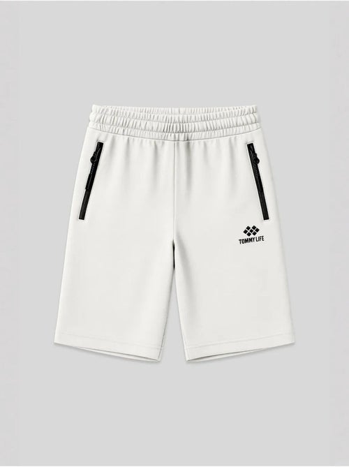 Short de survêtement homme en maille, coupe regular tommy - Kiabi Short de survêtement homme en maille, coupe regular tommy - Kiabi