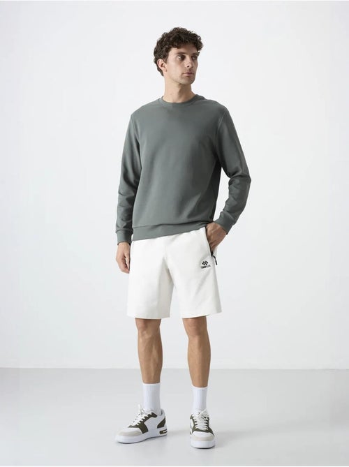 Short de survêtement homme en maille, coupe regular tommy - Kiabi Short de survêtement homme en maille, coupe regular tommy - Kiabi