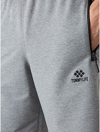 Short de survêtement homme en maille, coupe regular tommy