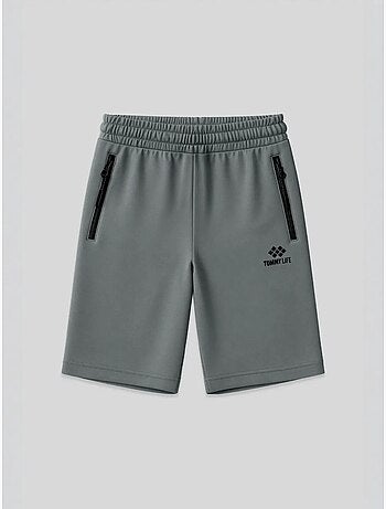 Short de survêtement homme en maille, coupe regular tommy
