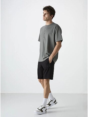 Short de survêtement homme en maille, coupe regular tommy