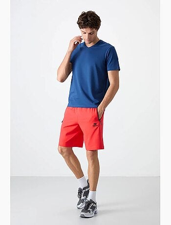 Short de survêtement homme en maille, coupe regular tommy