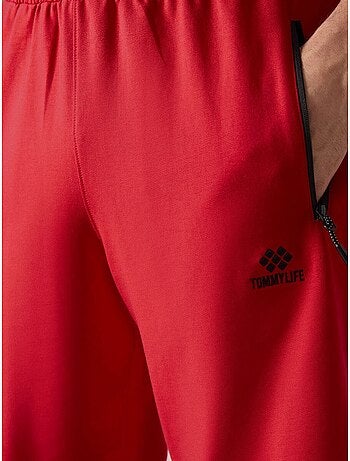 Short de survêtement homme en maille, coupe regular tommy