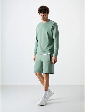 Short de survêtement homme en maille, coupe regular tommy