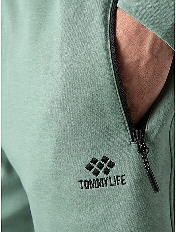 Short de survêtement homme en maille, coupe regular tommy