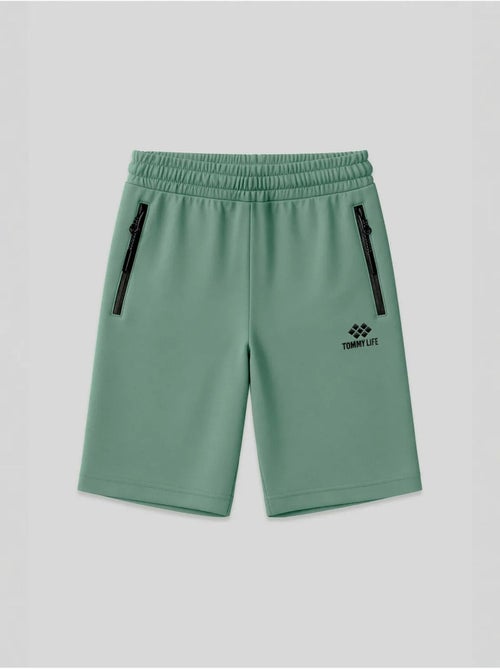 Short de survêtement homme en maille, coupe regular tommy - Kiabi Short de survêtement homme en maille, coupe regular tommy - Kiabi