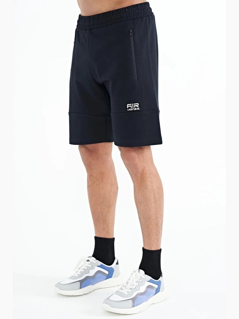 Short de survêtement homme en maille, uni tommy Bleu lagon - Kiabi