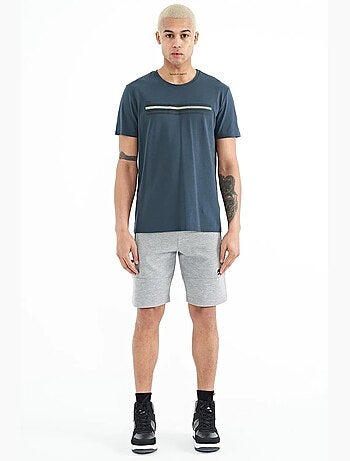Short de survêtement homme en maille, uni tommy