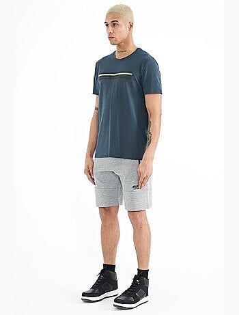 Short de survêtement homme en maille, uni tommy