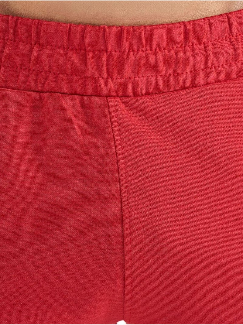 Short de survêtement homme en maille, uni tommy Rouge - Kiabi
