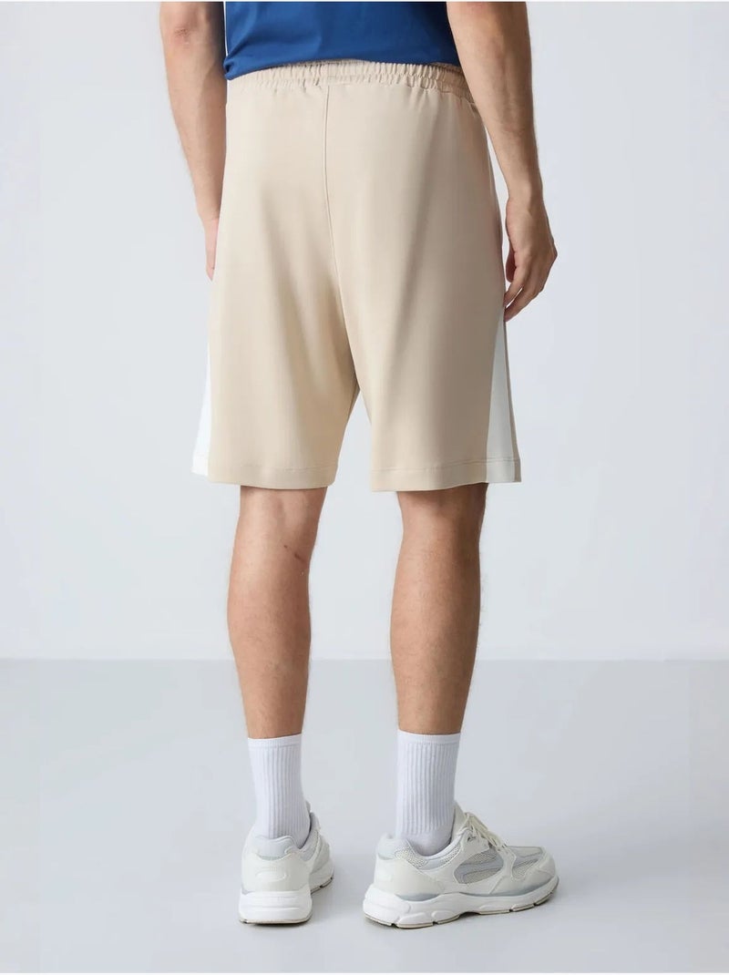 Short de survêtement homme en mélange de coton tommy Beige argile - Kiabi