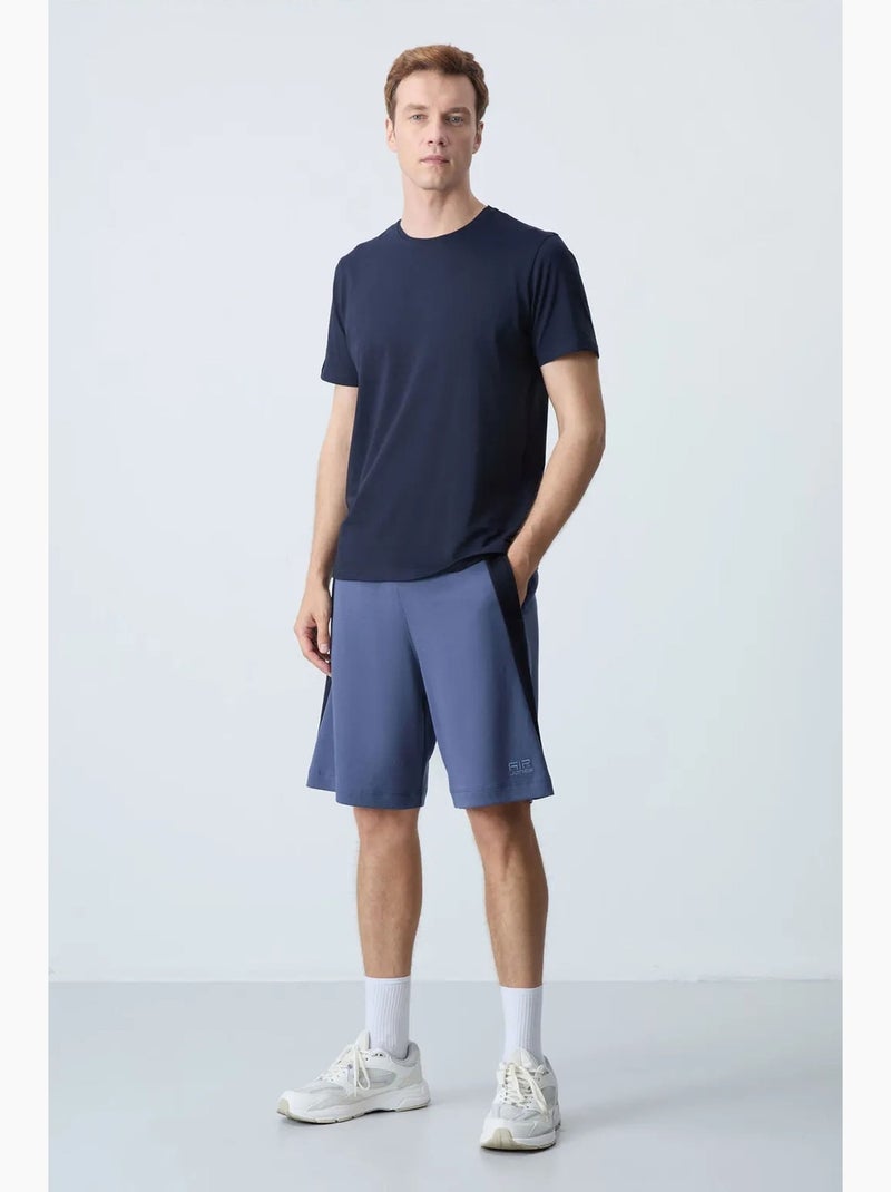 Short de survêtement homme en mélange de coton tommy Bleu gris - Kiabi