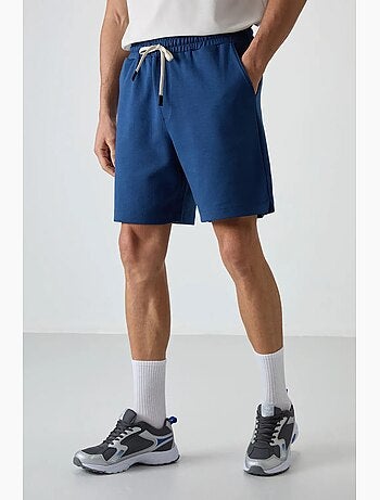 Short de survêtement homme en mélange de coton tommy