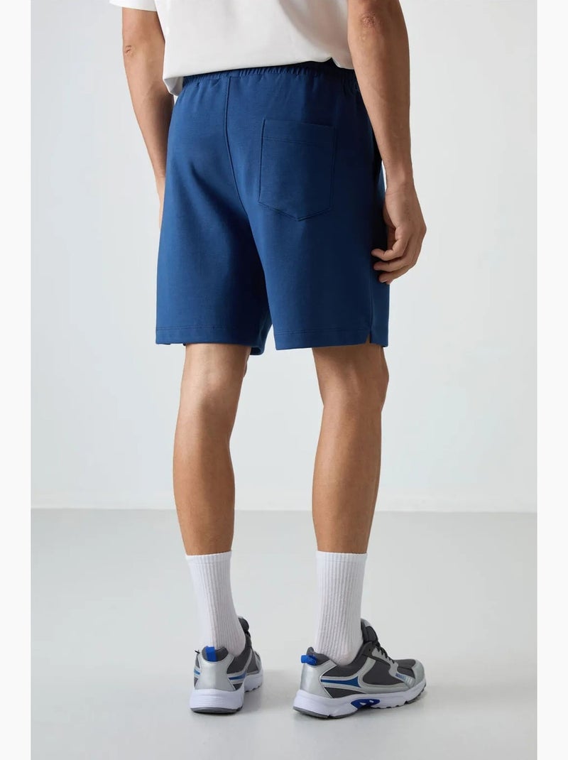 Short de survêtement homme en mélange de coton tommy Bleu - Kiabi