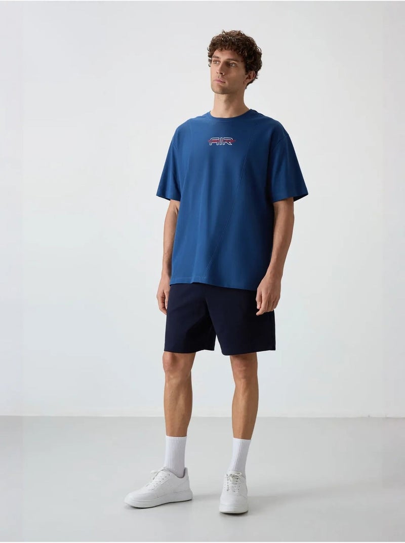 Short de survêtement homme en mélange de coton tommy Bleu marine - Kiabi