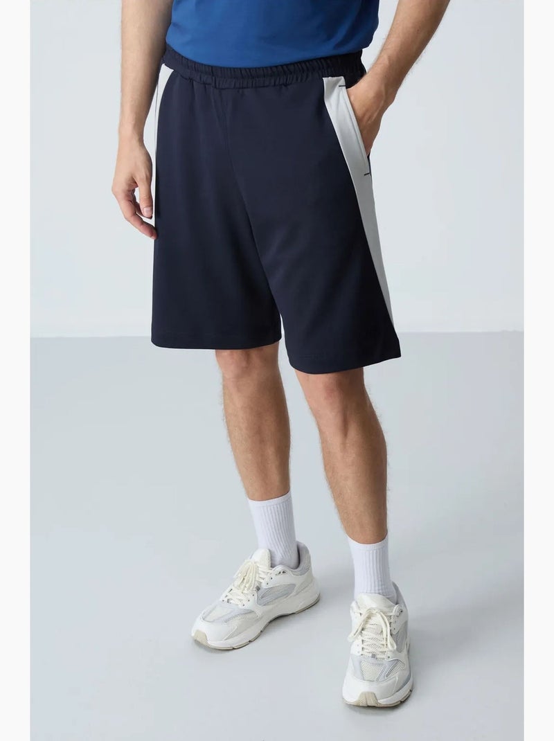 Short de survêtement homme en mélange de coton tommy Bleu marine - Kiabi