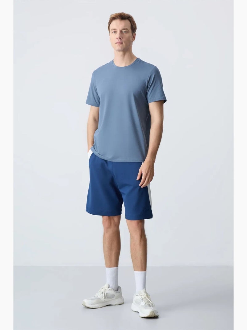Short de survêtement homme en mélange de coton tommy Bleu roi - Kiabi