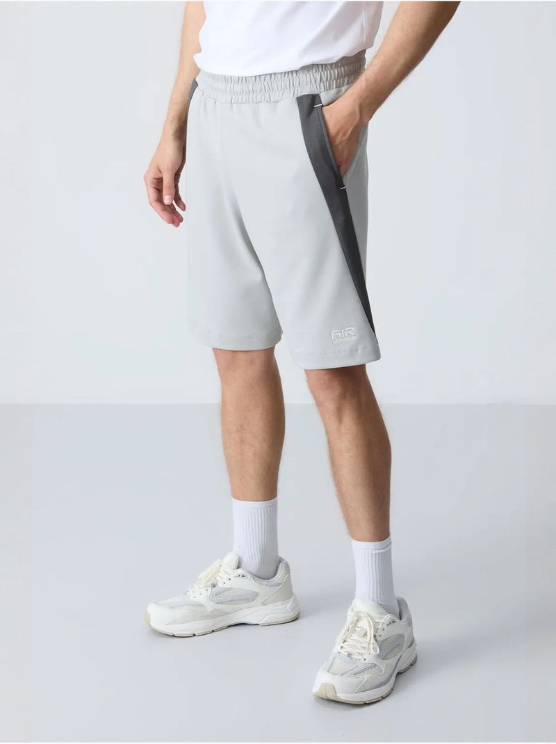 Short de survêtement homme en mélange de coton tommy Gris clair - Kiabi
