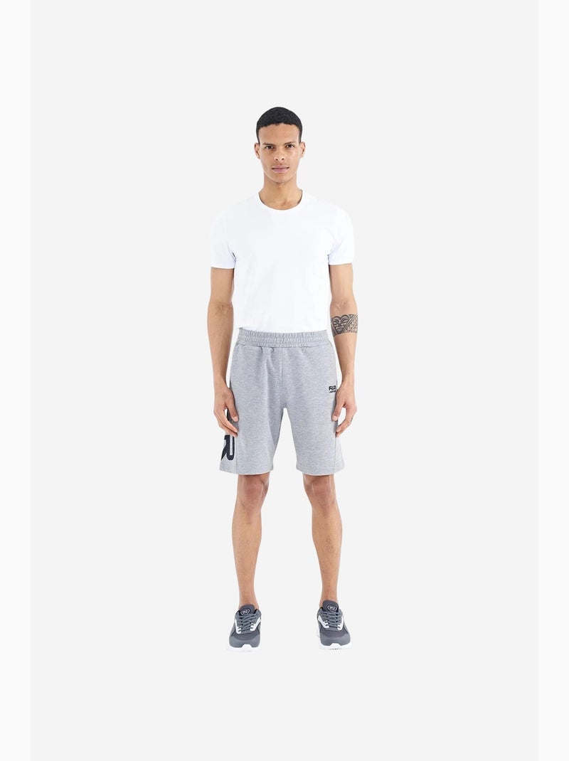 Short de survêtement homme en mélange de coton tommy Gris - Kiabi