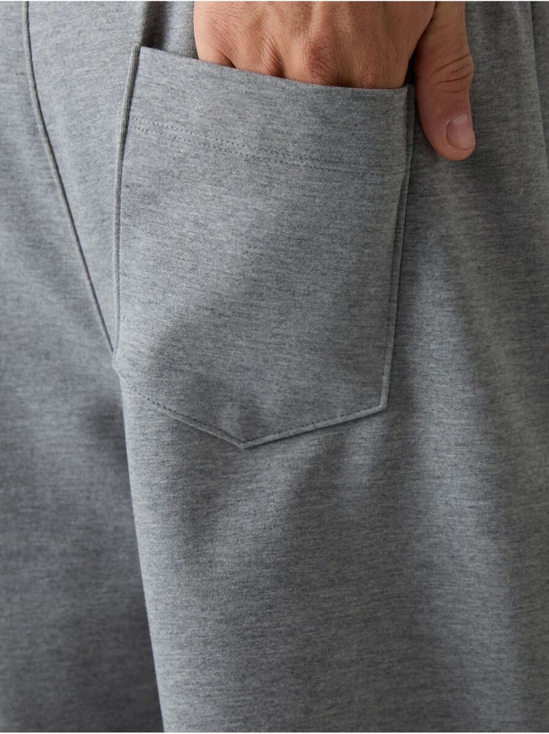 Short de survêtement homme en mélange de coton tommy Gris - Kiabi