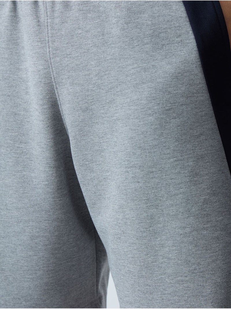 Short de survêtement homme en mélange de coton tommy Gris - Kiabi