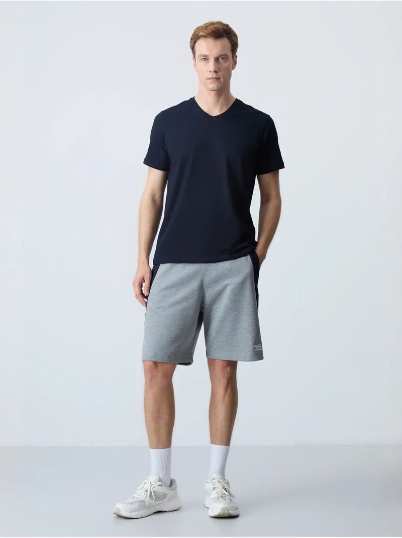 Short de survêtement homme en mélange de coton tommy Gris - Kiabi