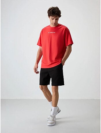 Short de survêtement homme en mélange de coton tommy