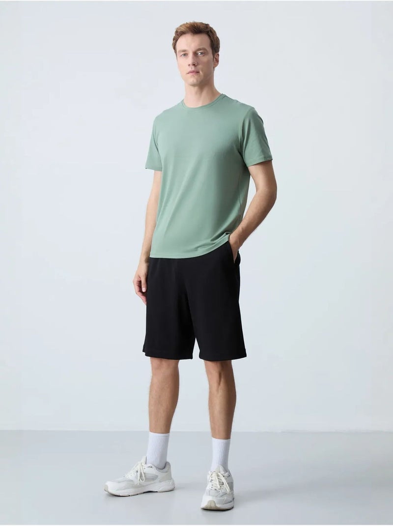 Short de survêtement homme en mélange de coton tommy Noir - Kiabi