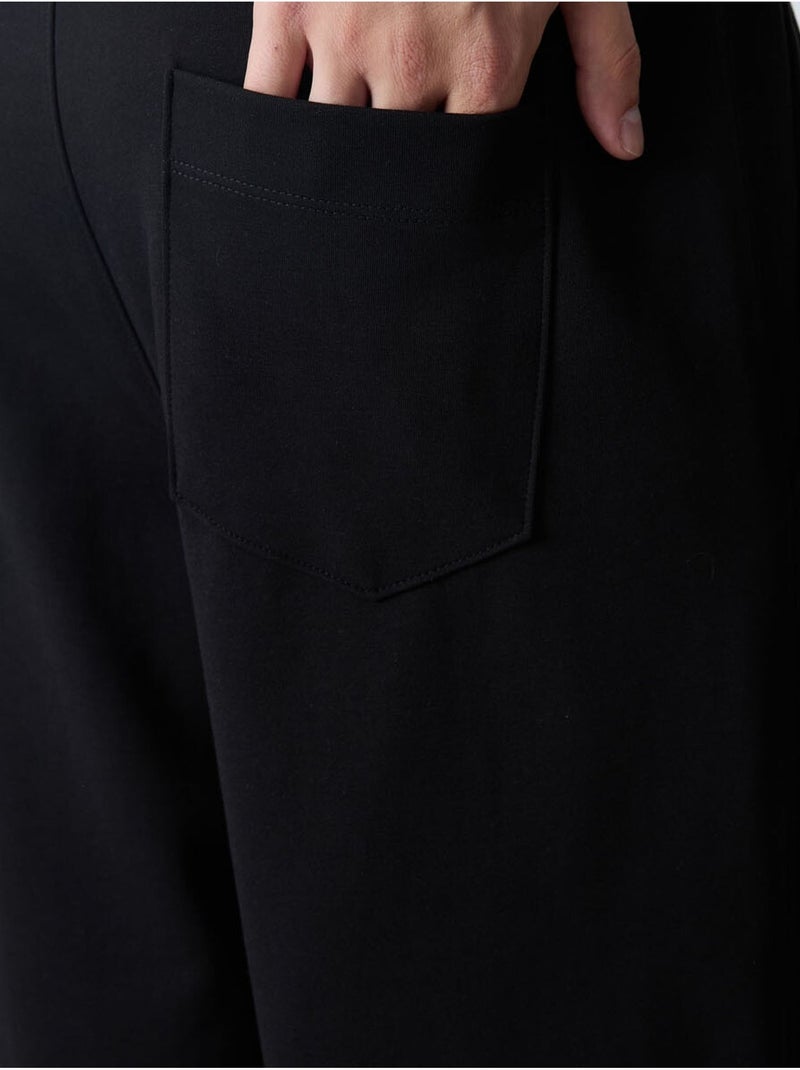 Short de survêtement homme en mélange de coton tommy Noir - Kiabi