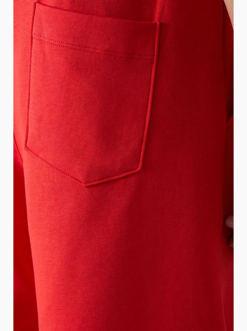 Short de survêtement homme en mélange de coton tommy Rouge - Kiabi