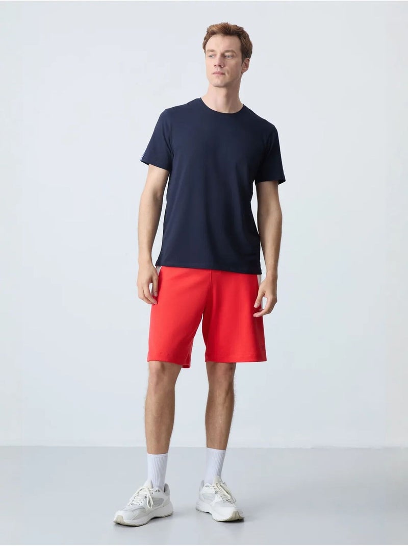 Short de survêtement homme en mélange de coton tommy Rouge - Kiabi
