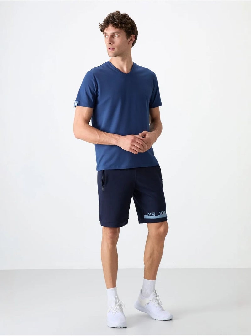 Short de survêtement homme en molleton tommy Bleu marine - Kiabi